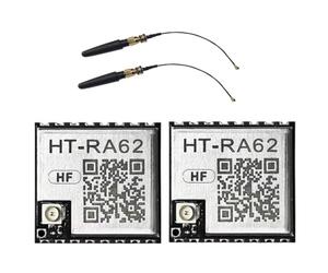 Akfldms 2Pc HT-RA62 LoRa Series Module with Antenna 868-915MHz SX1262 Low Power Consumption Spread Spectrum Communication Module