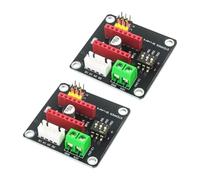 Akfldms 2Pcs DRV8825 A4988 3D Printer 42 Stepper Motor Driver Controller Expansion Module for Arduin R3 Ramps1.4 DC Motor Driver