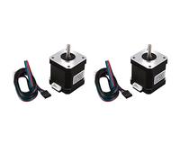 Akfldms 2Pcs Nema 17 Stepper Motor 48mm Nema17 Motor 42Bygh 2A 4-Lead (17Hs8401) Motor 1M Cable for 3D Printer Cnc Motor