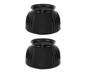Akfldms 2Pcs Rubber Bell Boots Soft Equine Boots Overreach Horse Boots Soft Equine Boots Protective Gear Accessories forTraining Equipment L