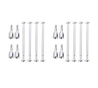 Akfldms 2X,08029 Dogbones 89.5mm & Stub Wheel Axle 02033 Drive Shaft for 1/10 Car Truck Replacement Silver