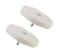 Akfldms 2X 4Inch 100mm Cloth Polishing Mop Wheel Pad for Power/Battery Drill Buffing Grinder