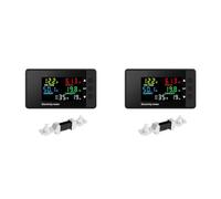 Akfldms 2X 6-in-1 Voltmeter Ammeter DC 7.5-100V Wattmeter LED Digital Electric Meter Multifunctional 0-200A