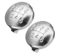 Akfldms 2X 6 Speed Matte Gear Shift Knob Cap Cover Shifter Lever Case Cover for 159 Brera Spider 2005-2011 55344557