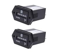 Akfldms 2X AC100-250V Electromechanical Hour Meter Counter