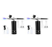 Akfldms 2X Airbrush Kit Rechargeable Cordless Airbrush Compressor,30PSI High Pressure,Portable Handheld Airbrush,Airbrush