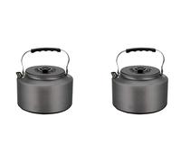 Akfldms 2X Camping Kettle 2.0L Open Campfire Coffee Tea Pot Fast Heating Outdoor Gear Great for Boiling Water Ultralight