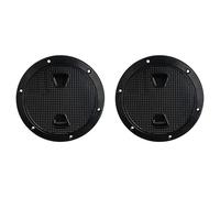 Akfldms 2X Circular Non Slip Inspection Hatch-Boat Hatch Deck Plate with Detachable Cover for RV Marine Boat Kayaks-4Inch Black