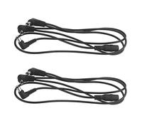 Akfldms 2X Electrode Daisy Chain Harness Cable Copper Wire for Guitar Effects Power Supply Adapter Splitter Black