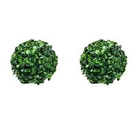 Akfldms 2X Greenery Balls Faux Boxwood Green Round Balls No Trimming Artificial Topiary Balls Table Decoration A