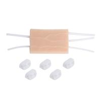 Akfldms 2X IV Injection Training Pad Model,Silicone Human Simulated Skin Injection Practice Pad for Nurse,Students Practice