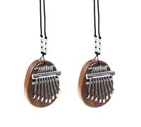 Akfldms 2X Mini Kalimba 8 Keys Thumb Piano Great Sound Finger Keyboard Musical Instrument