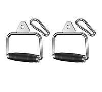 Akfldms 2X Pulldown Cable Machine Handles, Heavy Duty Triceps Biceps Press Down Cable Handle for Pulley Workouts Home Gym