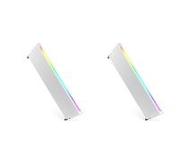 Akfldms 2X Universal Memory Heat Sink 5V 3PIN ARGB AURA Sync Memory Module Cooler DDR3 DDR4 DDR5 RAM Computer Accessories Silver