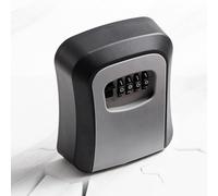 Akfldms 2X Wall Mount Key Lock Box 4 Digit Password Code Security Lock for Home Office Key Safe Secret Storage Box Organizer