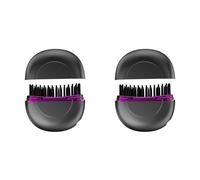 Akfldms 2X Wireless Rechargeable Travel-Friendly Portable Ionic Hair and Beard Straightener Brush,Mini Hair Styler