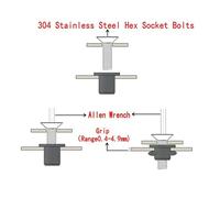 Akfldms 30 Pairs M5 Neoprene Well Nuts with Stainless Steel Crosshead Bolts Motorcycle Windscreen for KAYAK Kit