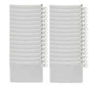 Akfldms 30 Pcs Sublimation Blanks Makeup Bags Bulk,Canvas White Bag,Polyester Tote Bags for Sublimation DIY Craft