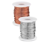 Akfldms 300 Ft 2 Rolls 18 Gauge Copper Wire Aluminum Wire Craft Wires for Sculpting, Armature, Jewelry Making, Gem Metal Wrap