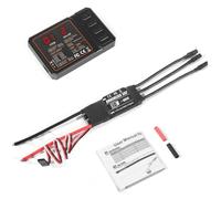 Akfldms 30A Brushless ESC 2-3S Lipo Support BEC Output with Programming Card for RC Car Boat Aircraft DIY Parts