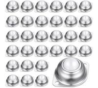 Akfldms 30Pc 5/8Inch Roller Ball Transfer Bearing Carbon Steel Round Ball Transfer for Conveyor Roller Stand Transmission System