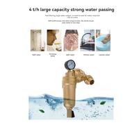 Akfldms 360 Degree Universal Rotating Valve Filter Whole House Central Filter High- Tap Water Filter Reusable Sediment Water Filter -Plated 1-Inch Hot Melt