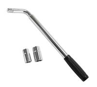 Akfldms 380-500 mm Extendable Lug Wheel Brace Wrench Telescopic Auto Socket Tyre Nut 17, 19, 21, 23mm L-Shaped Tire Wrench