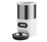 Akfldms 3L Automatic Cats Dispenser Smart Cat Dog Food Feeder Single Stainless Steel Bowls Pets Feeding for Dry Foods