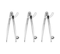 Akfldms 3pcs 8 Inch Compass 200mm Wing Divider Scribe Tool with Pencil Holder for Geometry, Wood, Metal and Leather