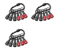 Akfldms 3X Upgrade Drill Bit Holder Key Chain 6pc, 1/4 Bit Holder for Impact Driver, for Screwdriver & Drill Bits