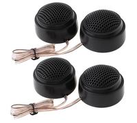 Akfldms 4 Pcs Car Speakers Universal 1000W High Efficiency Mini Dome Tweeter Speaker 4 Pcs 1000W Universal Mini Dome Tweeter Speakers Audio Silk Film Speaker for Car Audio System High Frequency Tweete
