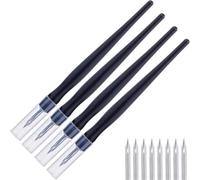 Akfldms 4 Sets Panel Line Accent Pen Fluid Ruling Tip Model Permeation Pens Assembly Painting Tool for Cartography Calligraphy