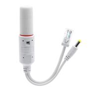 Akfldms 48V to 12V POE Splitter Waterproof with Video and Power Adapter Cable Supply Module for IP Camera Extender