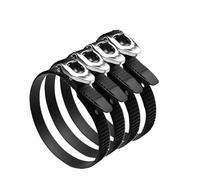 Akfldms 4pcs 20 Inch Heavy Duty Reusable Ratcheting Cable Ties with Stainless Steel Buckle, Adjustable Locking Straps