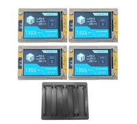 Akfldms 4PCS 735KH/S Bitcoin Mining Machine + 4 Slots Stand Upgraded Nano Miner 2.8" Smart Display for Crypto Solo Lottery Litecoin Touch