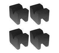Akfldms 4PCS Rubber Jack Pad Jack Stand Adapter Universal Rubber Slotted Frame Rail Pinch Weld Protector Car Lift Pads