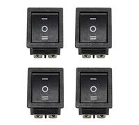 Akfldms 4X 6-Terminals 3 Position ON/Off/ON DPDT Boat Rocker Switch 16A 250VAC 20A 125VAC