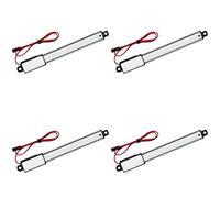 Akfldms 4X DC 12V Waterproof IP54 Mini Linear Actuator 100 mm Stroke Electric Linear Motor Window Opener 30 mm/S Speed