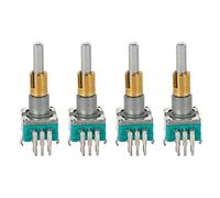 Akfldms 4X EC11EBB24C03 Dual Encoder with Switch 30 Positioning Number 15 Pulse Point Handle 25mm