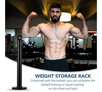 Akfldms 4X Gym Weight Pin Loading Rack Fitness Pulley Cable System Attachment Dumbbell Barbell Rack Holder for Weight Lift-B