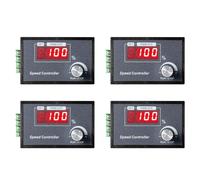 Akfldms 4X PWM DC Motor Speed Controller 6-60V 30A with Digital Display & Robust PCB - Perfect for Various Machines