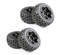 Akfldms 4X Tyres and Wheel Hub Set for 1/5 Km Baja 5B Rc Car Parts- Rear 170X80
