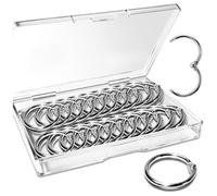 Akfldms 50 PCS Binder Rings Loose Leaf Binder Book Rings 1 Inch Multifunctional Loose Leaf Key Ring Clips Papers, Index Cards, School, Home Crafts Ornaments and DIY Arts Customer Needs