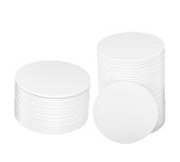 Akfldms 50 Pcs NFC Tags NTAG215 Blank NFC Coin Cards,Rewritable Programmable NFC Stickers Round Cards with Adhesive Back