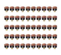 Akfldms 50Pcs Billiard Pool Cue Stick Screw-on Tips 13mm Billiard Cue Tips for Pool Cues and Snooker