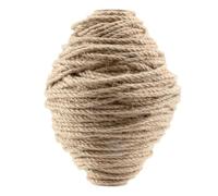 Akfldms 5mm Twine 328 Feet Braided Natural Jutes Rope for DIY Gardening, Crafting, Bundling Cat Scratching Post, Home Decor