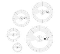 Akfldms 5Pcs Circle Ruler Quilting Template Set Circle Templates for Quilting Circle Rulers Circle Acrylic Quilting Rulers