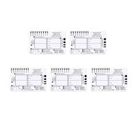 Akfldms 5X ECG 7 Step Ruler, ECG 7 Step Ruler for ECG/EKG Interpretation, Rapid and Quick Cardiac Analysis and Measurement Tool