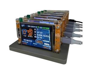 Akfldms + 6 Slots 6000KH/S Base Bitcoin Crypto Solo Miner 2.8" Smart Display Upgraded Harshrate Home BTC