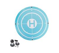 Akfldms 60CM Drone Landing Pads Foldable Portable Landing Pad Waterproof Stain-Proof for Drone Universal Blue